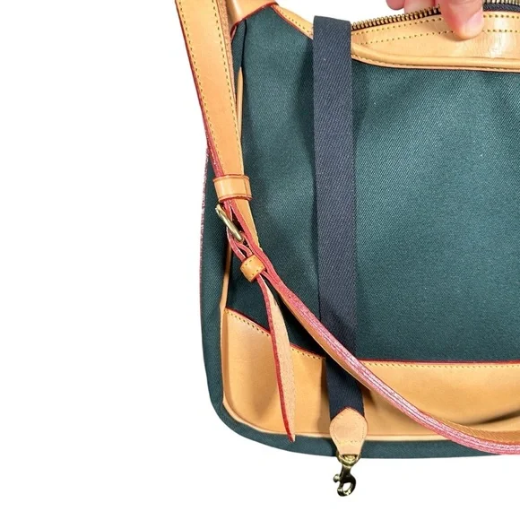 DOONEY & BOURKE Vintage Canvas Leather Trim Shoulder Purse - Picture 11 of 15